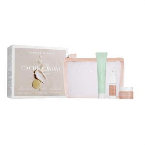 imageSummer Fridays Morning Minis Set with Travel Bag Super Amino Gel Cleanser 17 Fl Oz CC Me Serum 05 Fl Oz Cloud Dew OilFree Gel Cream 05 Fl Oz