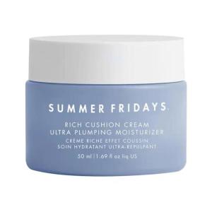 imageSummer Fridays Rich Cushion Face Cream  Ultra Plumping Barrier Repair Cream  Makeup Primer  Infuses Skin with Rich Hydration from Glycerin  Squalane  NonComedogenic  FragranceFree 169 Oz