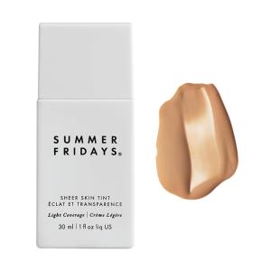 imageSummer Fridays Sheer Skin Tint  Tinted Moisturizer with Hyaluronic Acid  Helps Diminish Uneven Skin Tone  Sheer to Light Coverage  Shade 25  Light with Cool Peach Undertones 1 Fl OzShade 045  Medium with Cool Peach Undertones