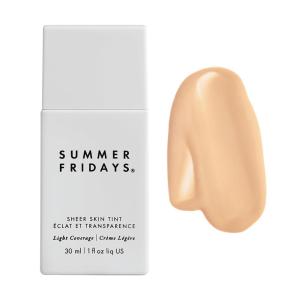 imageSummer Fridays Sheer Skin Tint  Tinted Moisturizer with Hyaluronic Acid  Helps Diminish Uneven Skin Tone  Sheer to Light Coverage  Shade 25  Light with Cool Peach Undertones 1 Fl OzShade 01  Fair with Neutral Peach Undertones