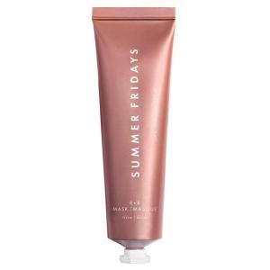 imageSummer Fridays RR Mask  Brightening  Hydrating Face Mask with Restorative Natural Oils ampamp Bulgarian Rose  Gently Buffs Dry Skin for a Petal  Soft Glow 225 Oz