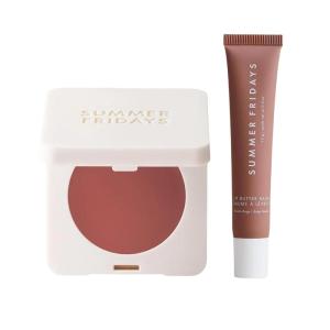 image:imageSummer Fridays Glow amp Tint Essentials Set  Blush Butter Balm Toasted Terracotta 014 Oz Tinted Lip Butter Balm Vanilla Beige 5 Oz Dewy Cheek Color  Conditioning Lip Care