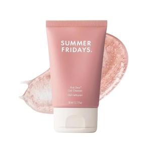 image:imageSummer Fridays Pink Dew Gel Facial Cleanser  pHBalanced Foaming Gel Face Wash for Oily BlemishProne  Sensitive Skin  Refreshing  Hydrating Gentle Face Cleanser for Soft Radiant Skin 5 fl oz17 Fl Oz Pack of 1