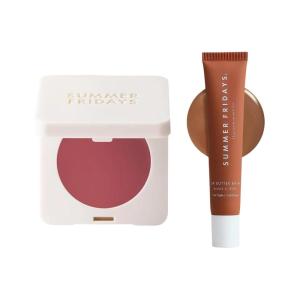 image:imageSummer Fridays Cocoa Rose Duo  Tinted Lip Butter Balm Iced Coffee 05 Oz Blush Butter Balm Dusty Rose 014 Oz Hydrating Lip Balm amp Dewy Cream Blush for Soft Luminous Color