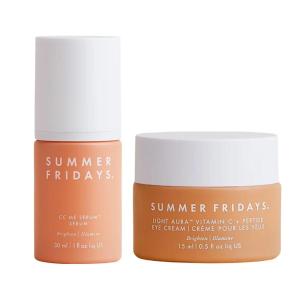 image:imageSummer Fridays Vitamin C Duo  CC Me Daily Face Serum for Brightening Skin 1 Fl Oz  Light Aura Peptide Eye Cream 05 Oz
