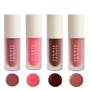 image:imageSummer Fridays Dream Lip Oil Set  High Shine NonSticky Skin Care Infused Tinted Lip Gloss Oil with Hydrating Vitamin E  Includes Rosewoods Nights Pink Cloud Soft Mauve  Blush Dreams 4 ctRosewoods Nights  Pink Cloud  Soft Mauve  Blush Dreams