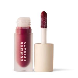 image:imageSummer Fridays Dream Lip Oil Set  High Shine NonSticky Skin Care Infused Tinted Lip Gloss Oil with Hydrating Vitamin E  Includes Rosewoods Nights Pink Cloud Soft Mauve  Blush Dreams 4 ctMidnight Berry