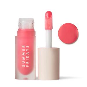 image:imageSummer Fridays Dream Lip Oil Set  High Shine NonSticky Skin Care Infused Tinted Lip Gloss Oil with Hydrating Vitamin E  Includes Rosewoods Nights Pink Cloud Soft Mauve  Blush Dreams 4 ctPink Cloud