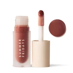 image:imageSummer Fridays Dream Lip Oil Set  High Shine NonSticky Skin Care Infused Tinted Lip Gloss Oil with Hydrating Vitamin E  Includes Rosewoods Nights Pink Cloud Soft Mauve  Blush Dreams 4 ctWarm Beige