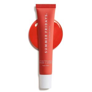 image:imageSummer Fridays Lip Butter Balm Summer Fruit Trio  Tinted Hydrating Lip Balm for Instant Moisture  Glassy Shine  Vegan Skincare Makeup with Shea Butter  Set Includes Pink Guava Poppy  CherryPoppy