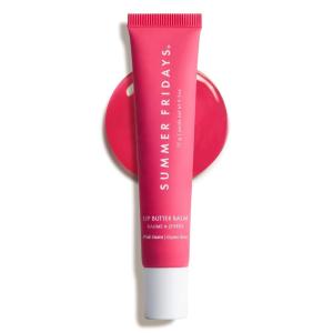 image:imageSummer Fridays Lip Butter Balm Summer Fruit Trio  Tinted Hydrating Lip Balm for Instant Moisture  Glassy Shine  Vegan Skincare Makeup with Shea Butter  Set Includes Pink Guava Poppy  CherryPink Guava